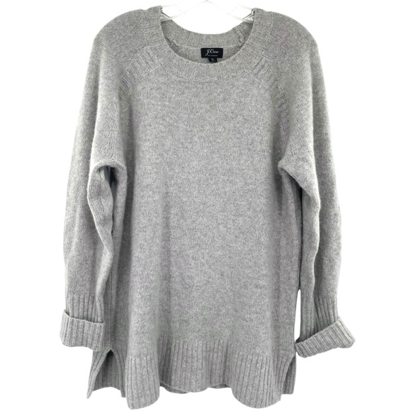 J. Crew Sweaters - J. Crew Women’s Gray Cashmere Tunic Sweater Crewneck